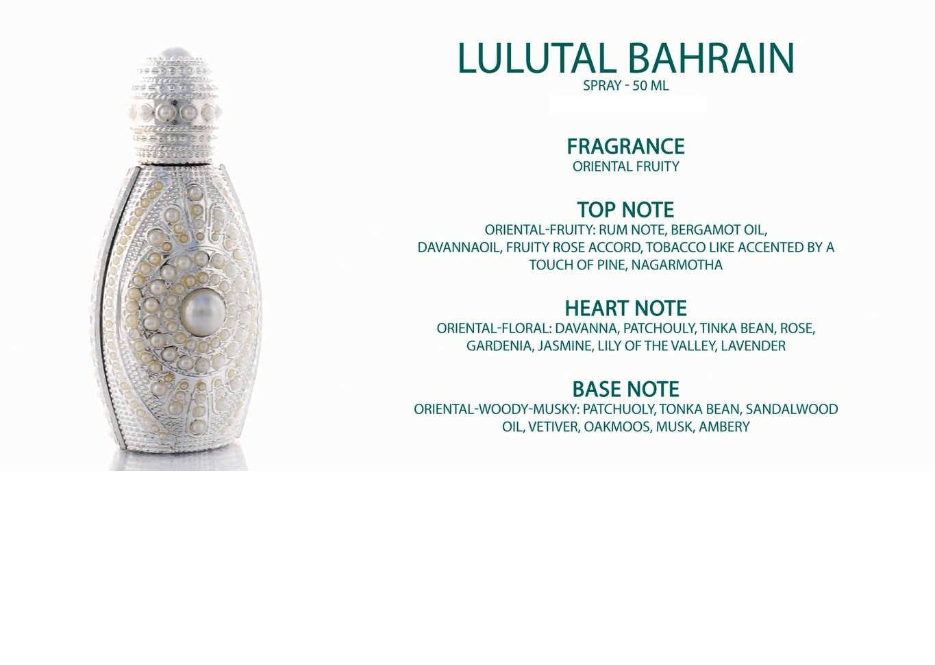 Lulatal Bahrain Spray Perfume 50ml by Asgharali